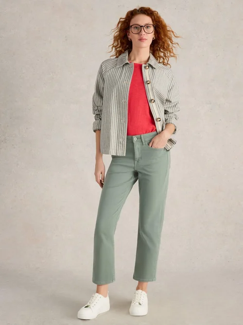 7/8-Jeans Blake mit geradem Bein - Mid Green - 52/R Bild 2