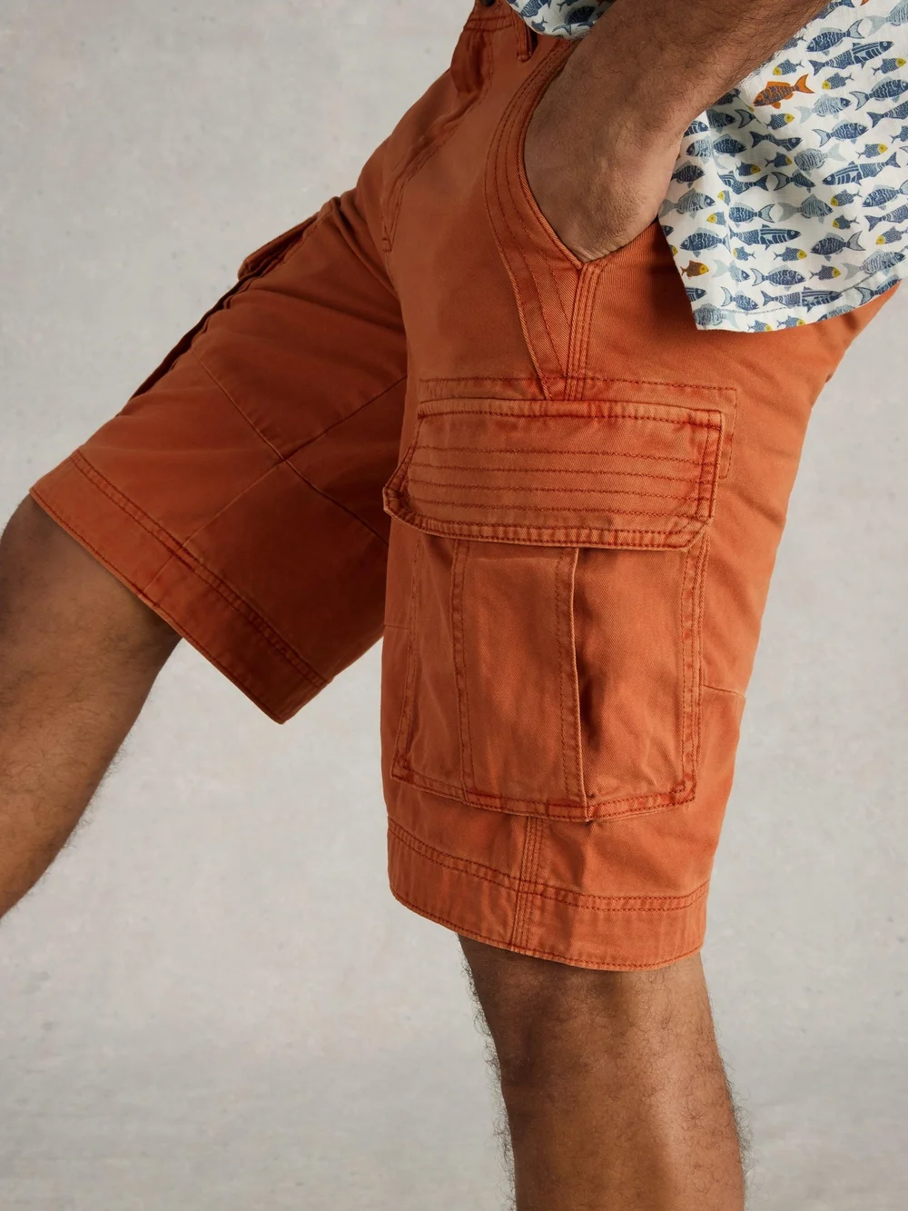Halsall Cargoshorts aus Bio-Baumwolle - Mid Orange - 40/R Bild 1