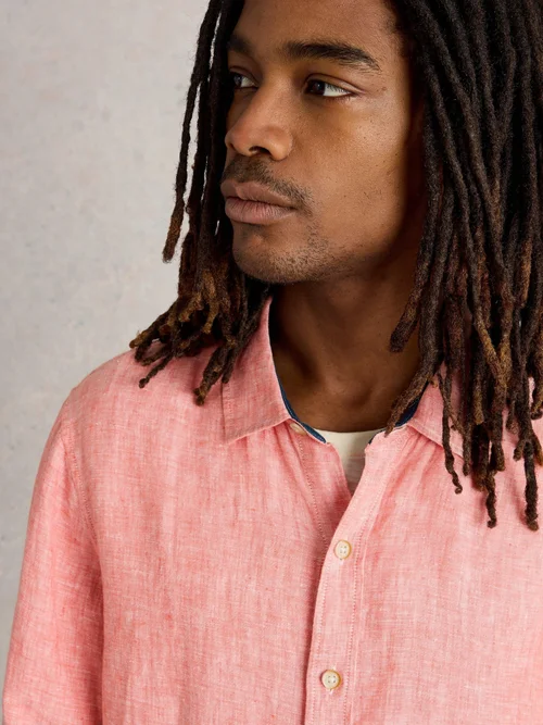 Leinenhemd Keswick Langarm - Mid Pink - XXL Bild 3