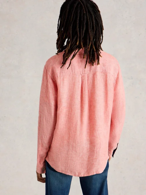 Leinenhemd Keswick Langarm - Mid Pink - XXL Bild 4