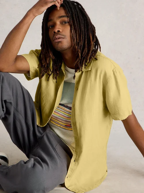 Leinenhemd Keswick Kurzarm - Lgt Green - XXXL Bild 1