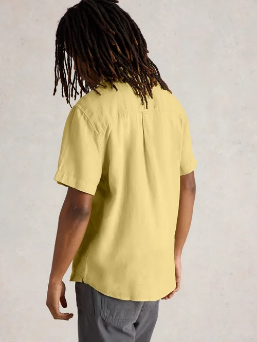 Leinenhemd Keswick Kurzarm - Lgt Green - XXXL Bild 4