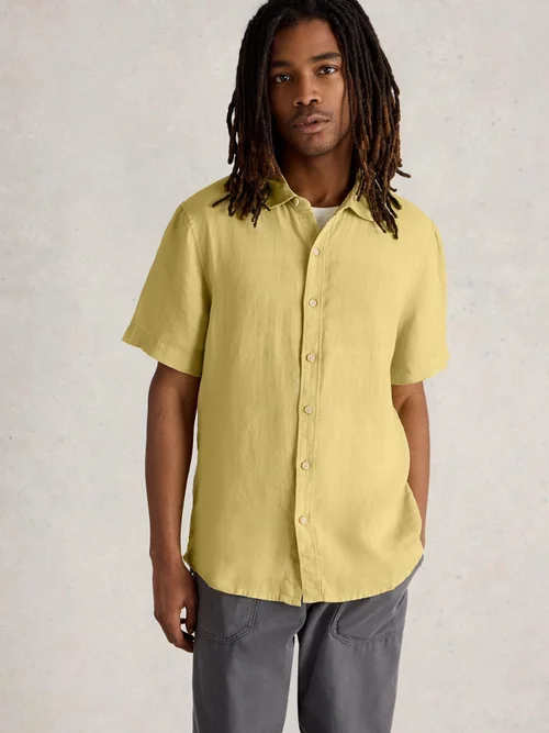 Leinenhemd Keswick Kurzarm - Lgt Green - XXL Bild 3