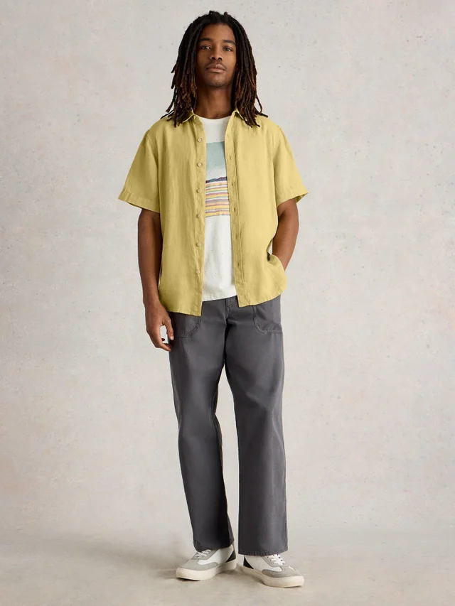 Leinenhemd Keswick Kurzarm