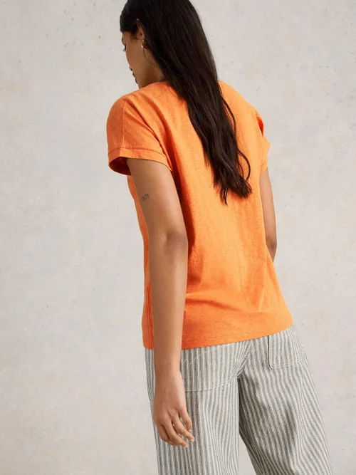 T-Shirt Nelly mit Keilausschnitt - Brt Orange - 38 Bild 4