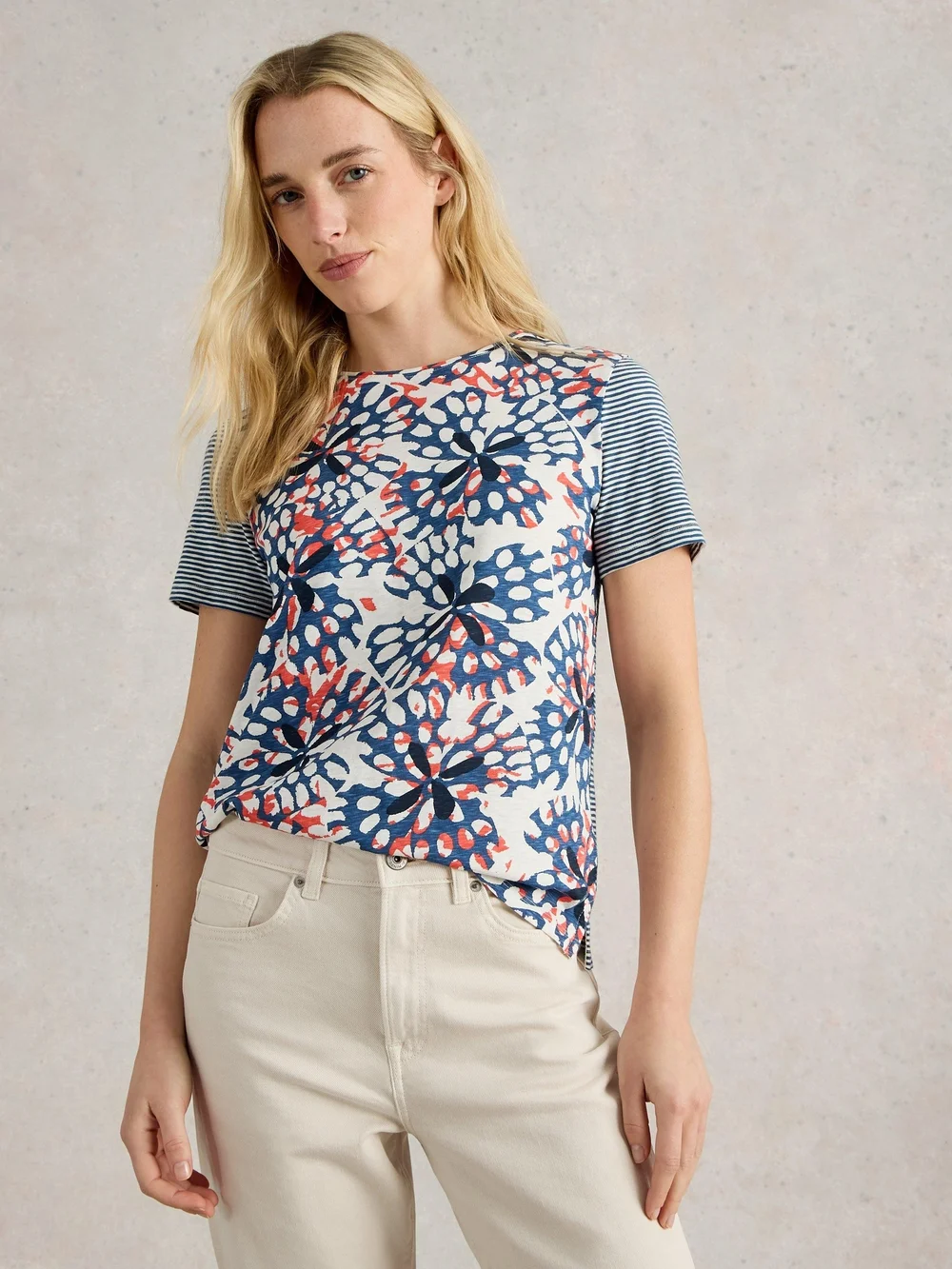 T-Shirt Abbie - Ivory Pr - 48 Bild 1