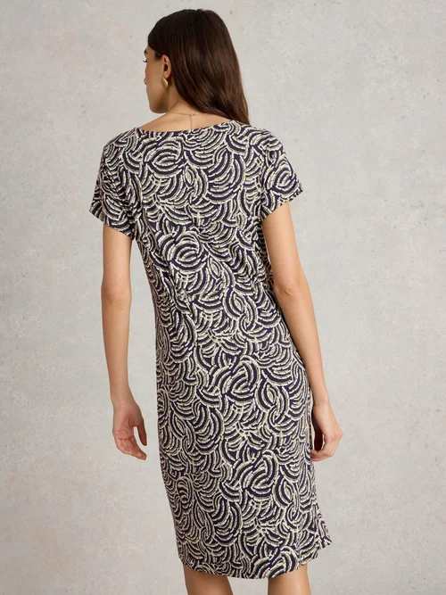 Jerseykleid Tallie - Navy Pr - 52/R Bild 4