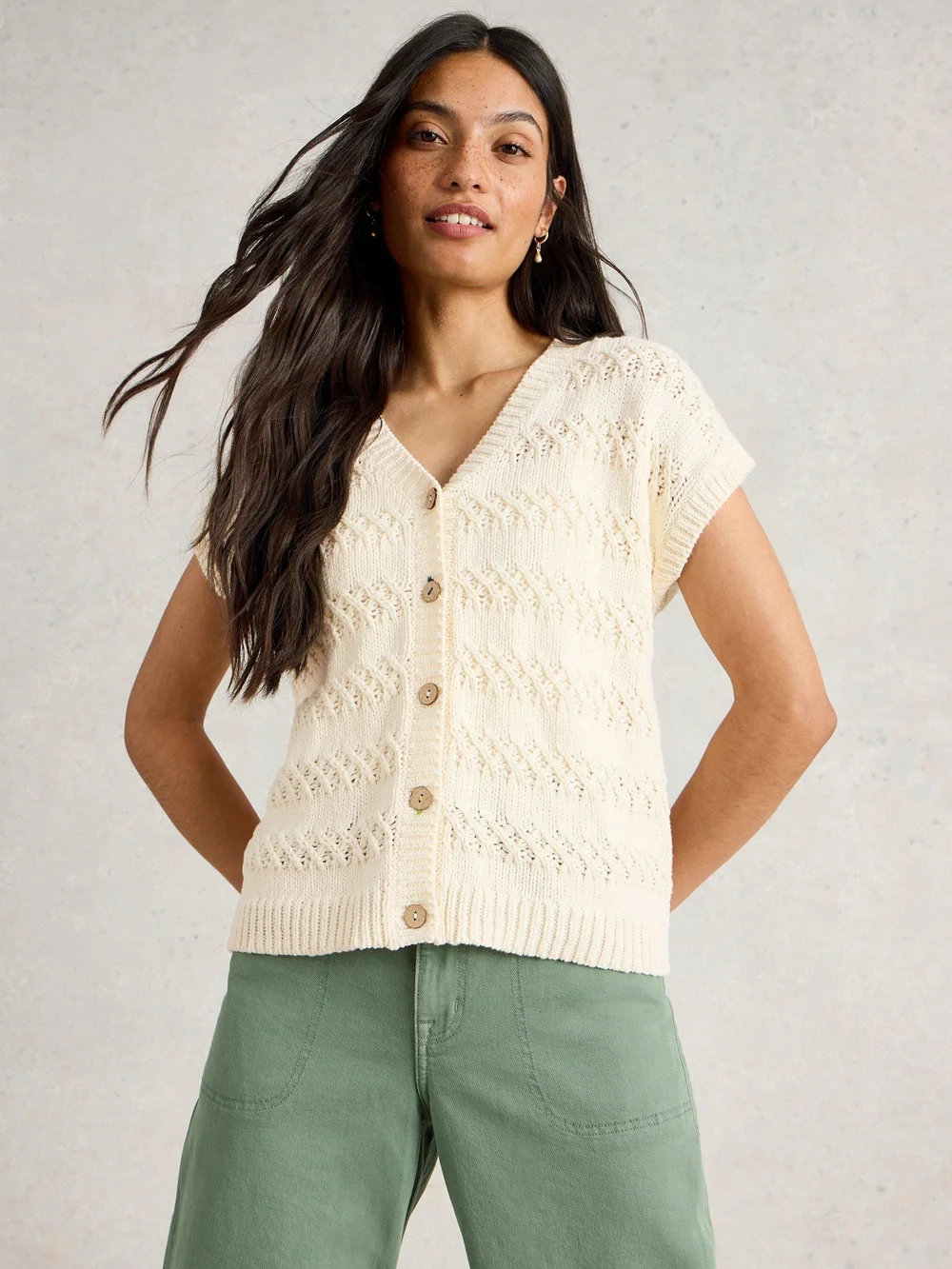 Weste Tessa - Pale Ivory - S Bild 1