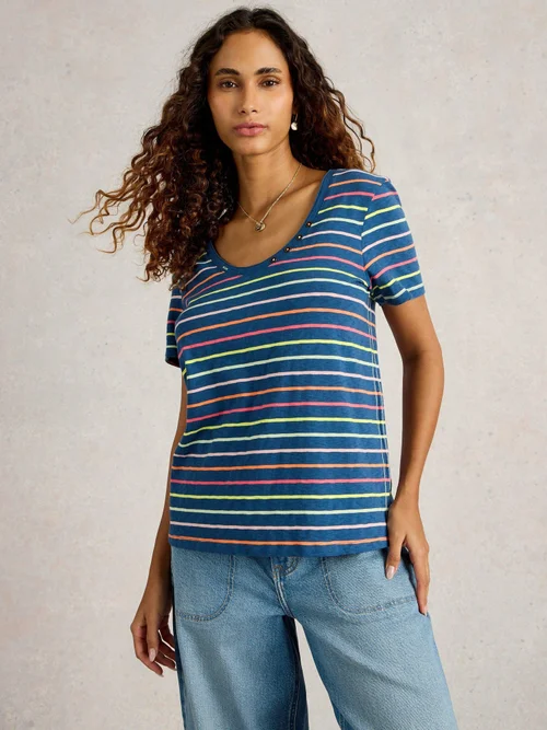 T-Shirt Nadia - Navy Multi - 50 Bild 3