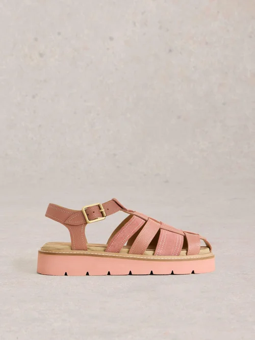 Riemensandalen mit Profilsohle - Dus Pink - 41 Bild 1