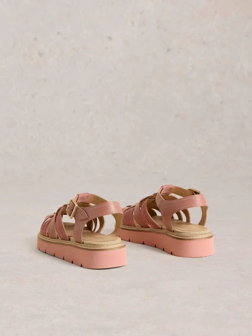 Riemensandalen mit Profilsohle - Dus Pink - 41 Bild 4
