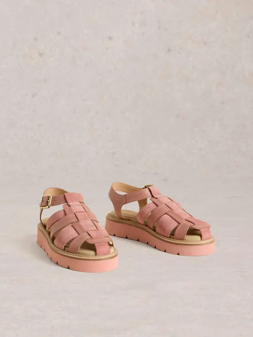 Riemensandalen mit Profilsohle - Dus Pink - 41 Bild 2
