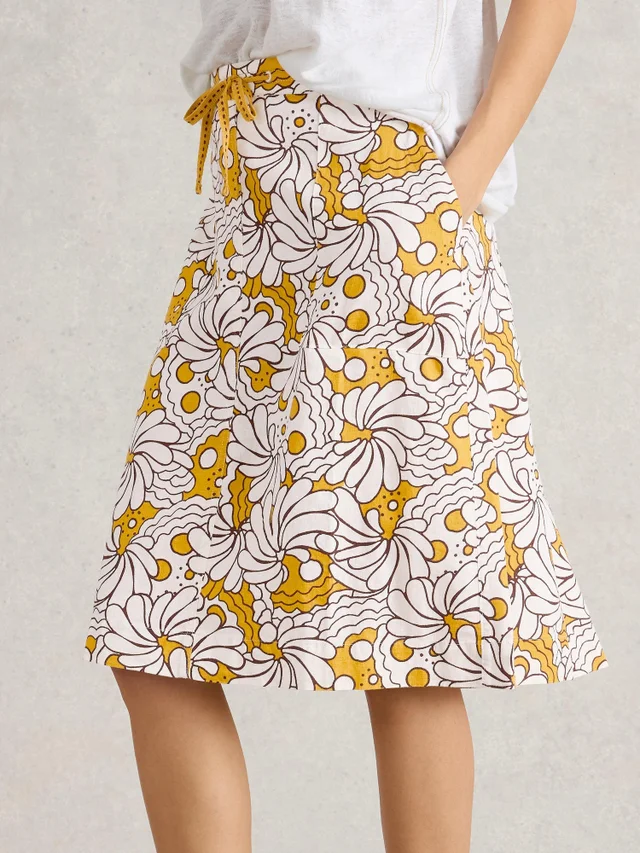 Rock Evie aus Leinenmischung