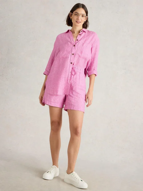 Leinen-Shorts Belle - Pink Mlt - 46 Bild 2