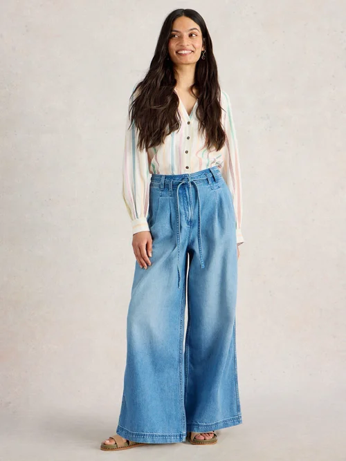 Jeans Sasha mit weitem Bein - Lgt Denim - 40/R Bild 2