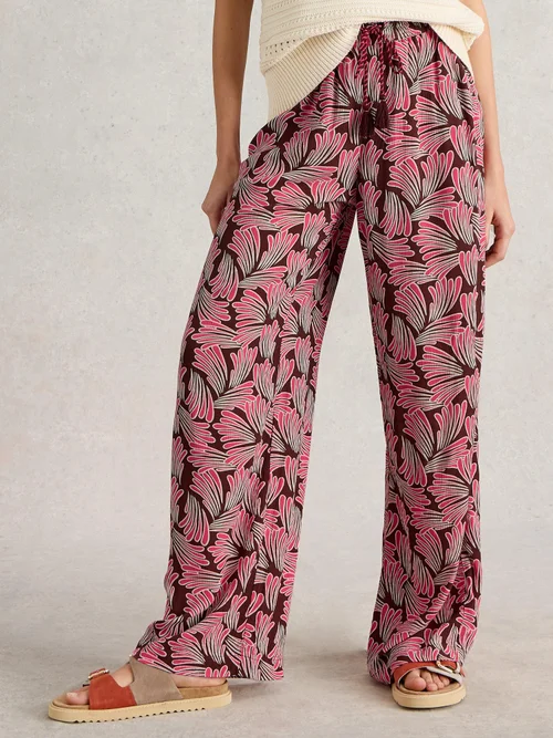 Belle Crinkle Hose mit weitem Bein - Pink Pr - 46/R Bild 3