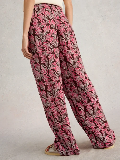 Belle Crinkle Hose mit weitem Bein - Pink Pr - 46/R Bild 4