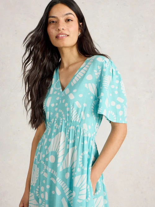 Midikleid Lucy - Blue Pr - 50/R Bild 3