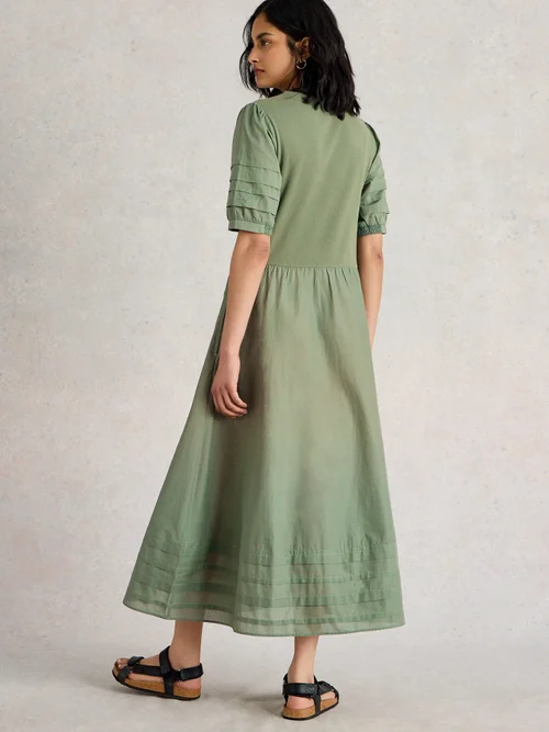Kleid Claudia aus Materialmix - Dus Green - 34/R Bild 4