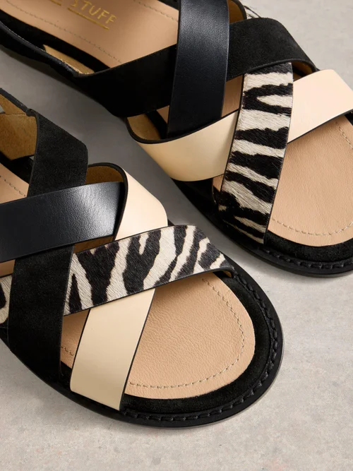 Holly Sandalen aus Leder - Pure Blk - 41 Bild 4