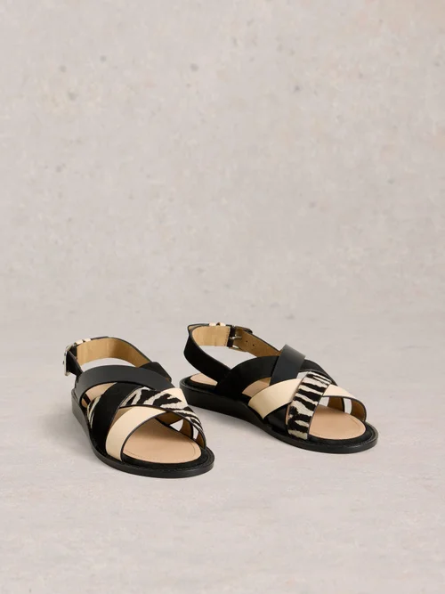 Holly Sandalen aus Leder - Pure Blk - 41 Bild 3
