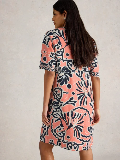 Leinenkleid Ash - Coral Pr - 42/R Bild 4