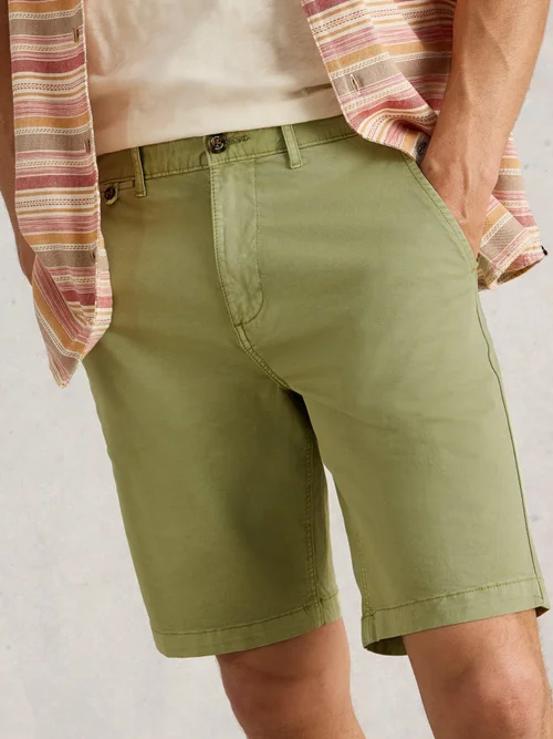 Chino-Shorts aus Bio-Baumwolle - Lgt Green - 38/R Bild 1