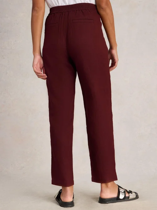Leinenhose Rowena - Dk Red - 52/R Bild 4