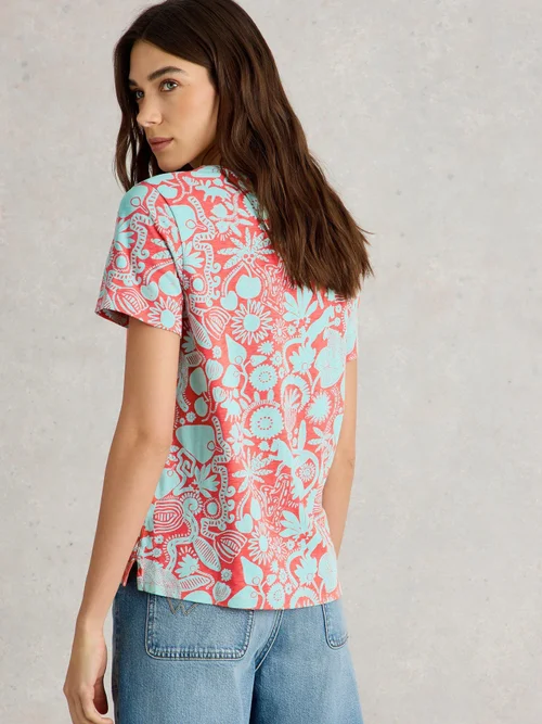 T-Shirt Abbie - Coral Pr - 52 Bild 4