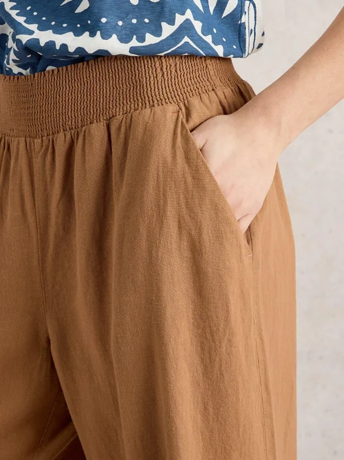 Culotte Shelly aus Leinenmischung - Mid Tan - 52/S Bild 3