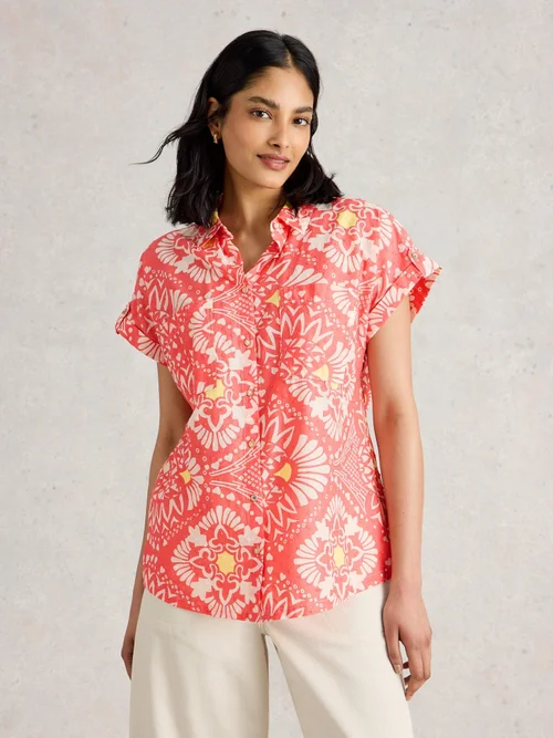 Bluse Ellie aus Bio-Baumwolle - Pink Pr - 52 Bild 3