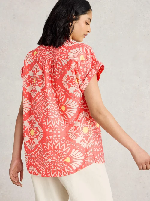 Bluse Ellie aus Bio-Baumwolle - Pink Pr - 52 Bild 4