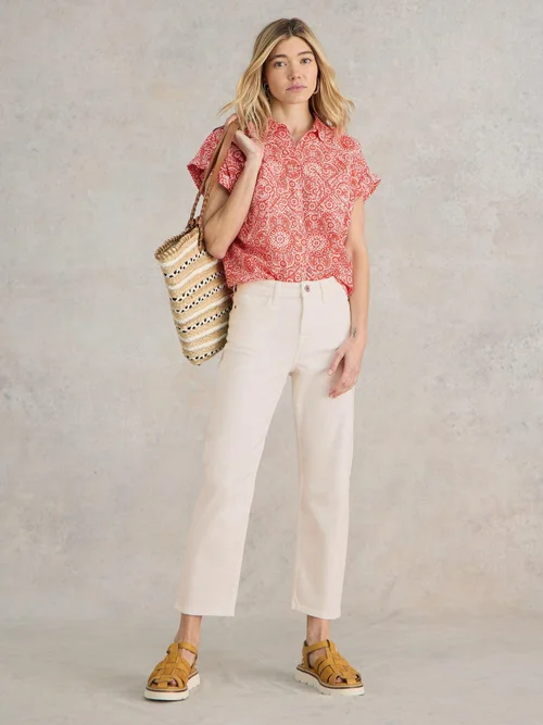 7/8-Jeans Blake mit geradem Bein - Nat White - 52/R Bild 1