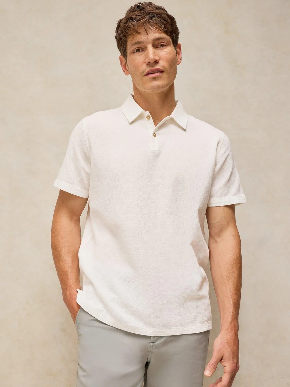 Polohemd Anderby - Nat White - XXXL Bild 1