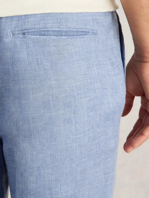 Leinenhose - Mid Blue - 38/R Bild 3