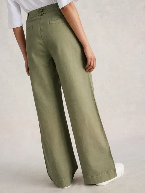 Chinohose Twister mit weitem Bein - Khaki Grn - 50/R Bild 4