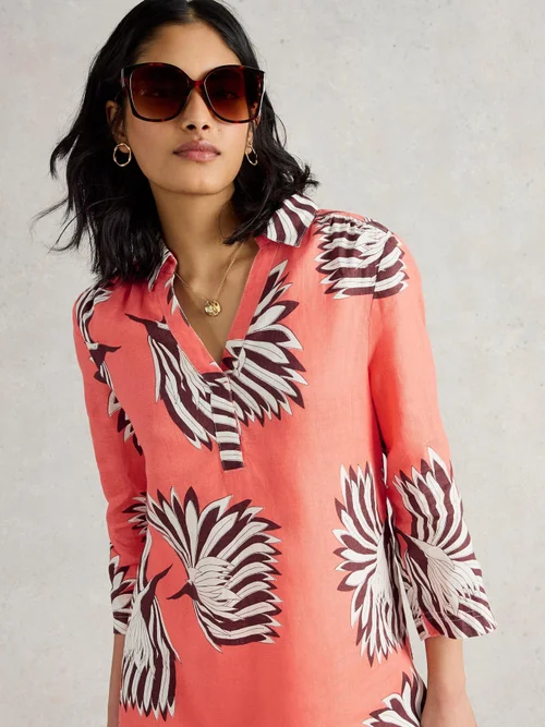 Leinentunika Blake - Pink Pr - 38/R Bild 1