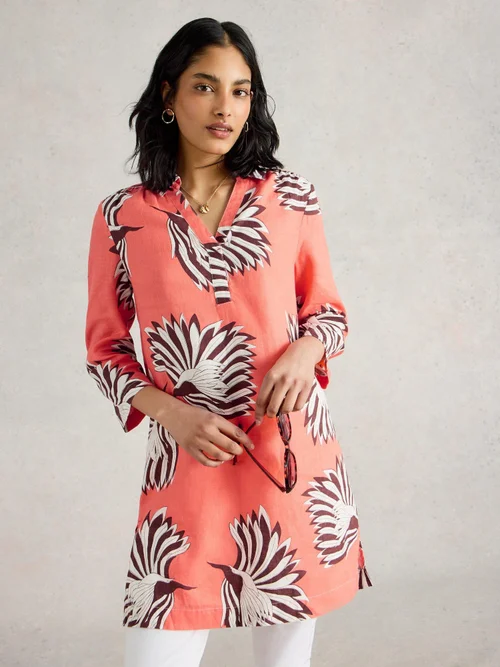 Leinentunika Blake - Pink Pr - 52/R Bild 3