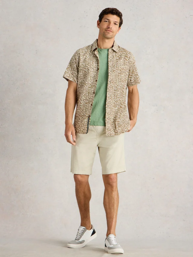 Hemd Finsbury mit Blätterprint