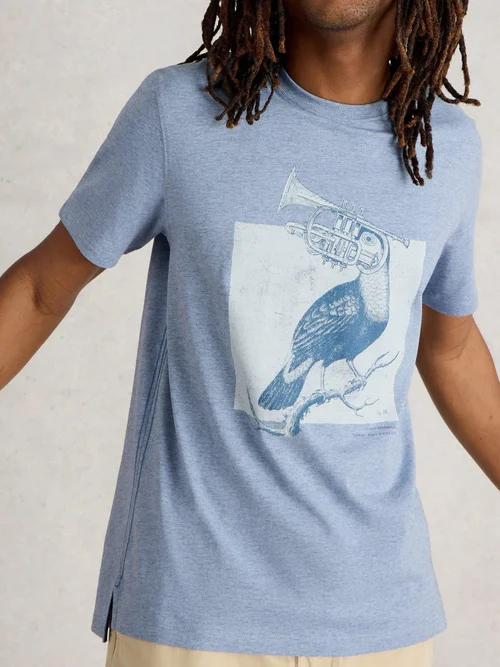 T-Shirt Abersoch mit Tukanmotiv - Blue Pr - XXXL Bild 3