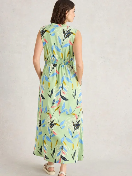 Maxikleid Archer aus Jersey - Green Mlt - 52/R Bild 4