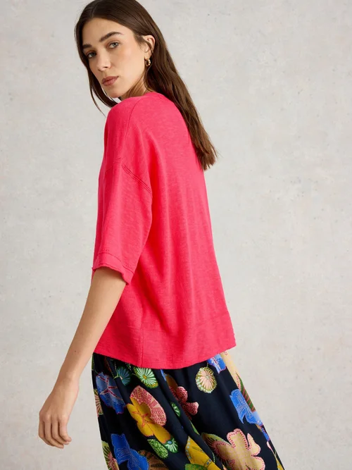 Top Kate aus Leinenmischung - Brt Pink - 52 Bild 4