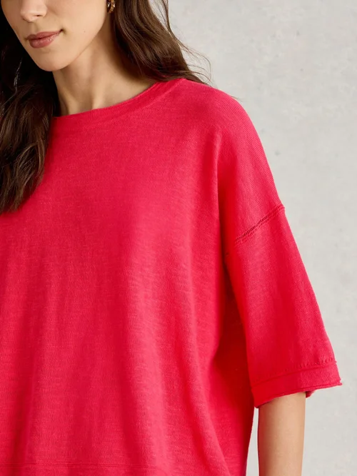 Top Kate aus Leinenmischung - Brt Pink - 52 Bild 3