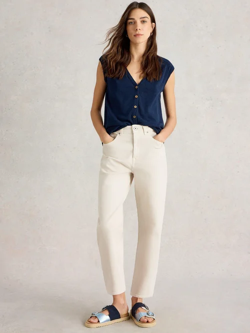 Schmal zulaufende Jeans Tilly - Nat White - 52/R Bild 2