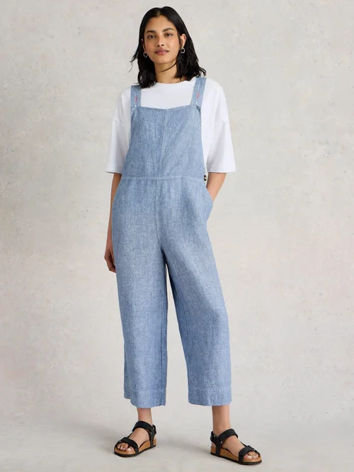 Leinenlatzhose Vivian - Chamb Blue - 48 Bild 2