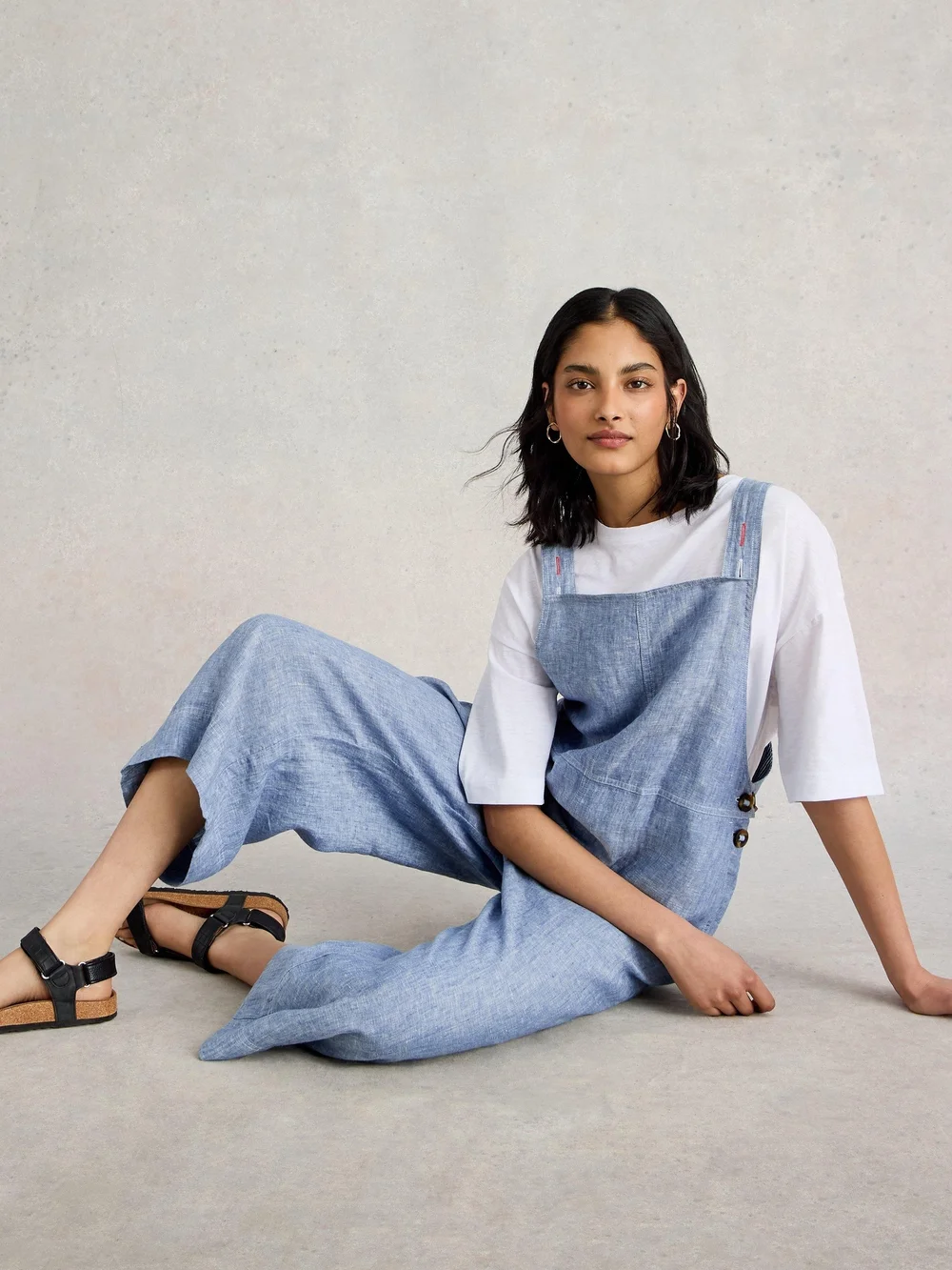 Leinenlatzhose Vivian - Chamb Blue - 48 Bild 1