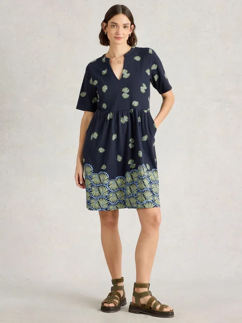 Jerseykleid Thea - Navy Pr - 50/R Bild 2