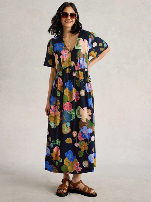 Midikleid Lucy - Navy Multi - 52/R Bild 2