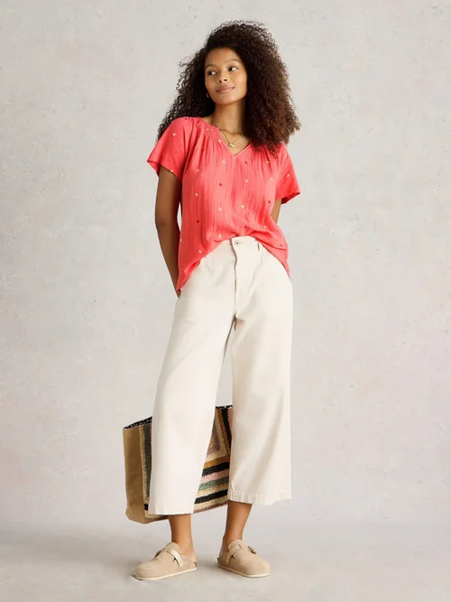 Bestickte Bluse Luella - Coral Mlt - 52 Bild 2