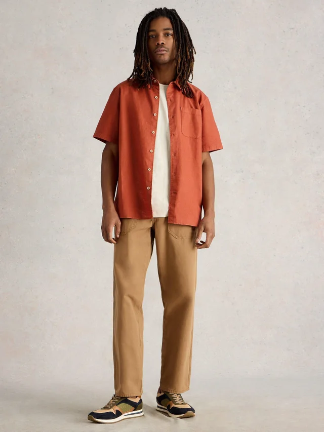 Kurzarmhemd Ely aus Leinen & Bio-Baumwolle